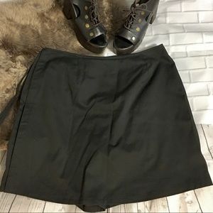New Black Size 16 Jennifer Moore Skort Tie Sides